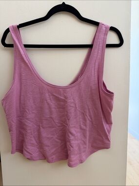 Beyond Yoga Mauve Pink Cropped Scoop Tank